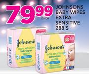 Johnson's Baby Wipe Extra Sensitive 288's-Each