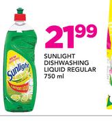 Sunlight Dishwashing Liquid Regular-750ml