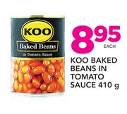 Koo Baked Beans In Tomato Sauce-410g Each 