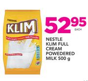 Nestle Klim Full Cream Powdered Milk-500g Each
