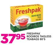 Freshpak Rooibos Tafless Teabags 80's