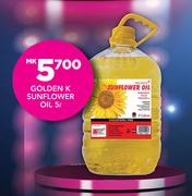 Golden K Sunflower Oil-5Ltr 