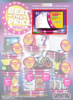 Game Malawi : Beat that Price (9 Nov - 22 Nov 2017), page 1