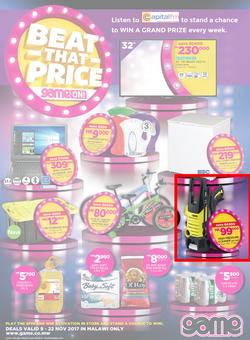 Game Malawi : Beat that Price (9 Nov - 22 Nov 2017), page 1