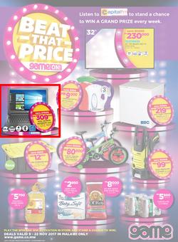 Game Malawi : Beat that Price (9 Nov - 22 Nov 2017), page 1