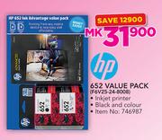 HP 652 Value Pack F6V25-24-8008