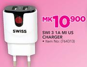 Swiss Mobility SWI 3 1A MI US Charger