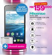 Hisense Dual Sim Smartphone C30 Lite With Bluetooth Speaker