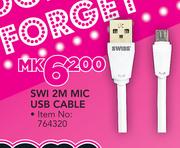 SWI 2m Mic USB Cable