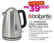 Brabantia 1.7Ltr Stainless Steel Cordless Kettle BBEK 1007S/