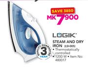 Logik 1200W Steam And Dry Iron LSI-005