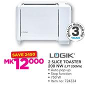 Logik 2 Slice Toaster 200 NW LPT 200NW