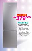 Hisense 359Ltr Bottom Freezer Fridge H359BME