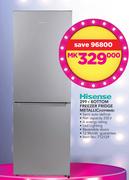 Hisense 299Ltr Bottom Freezer Fridge Metallic H299BME