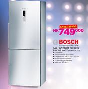 Bosch 346Ltr Bottom Freezer Fridge Inox KGN46AL11Z