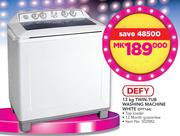 Defy 13Kg Twin-Tub Washing Machine White DTT164