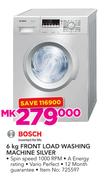 Bosch 6Kg Front Load Washing Machine Silver
