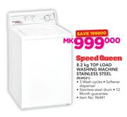 Speed Queen 8.2Kg Top Load Washing Machine Stainless Steel RLWS21