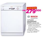 Bosch 12 Place Dishwasher White SMS40E12ZA