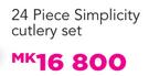 24 Piece Stainless Steel Cutlery Set