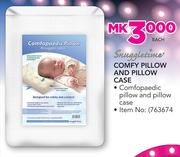 Snuggletime Comfy Pillow And Pillow Case