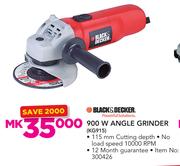 Black & Decker 900W Angle Grinder KG915