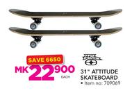 No Fear 31" Attitude Skateboard-Each