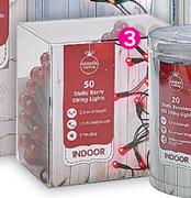Santa's Trading 2.5m Indoor 50 Berry Lights