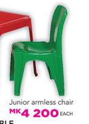 Sunny Junior Armless Chair-Each