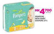 Pampers New Baby Diapers-27's Per Pack