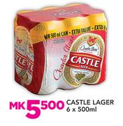 Castle Lager-6 x 500ml