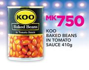 Koo Baked Beans in Tomato Sauce-410gm