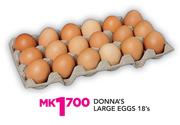 Donna's Large Eggs-18's