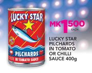 Lucky Star Pilchards in Tomato or Chilli Sauce-400gm