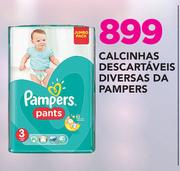 Calcinhas Descartáveis Diversas da pampers