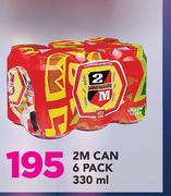 2M can 6 Pack-330ml
