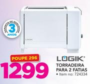 Logik Torradeira Para 2 Fatias