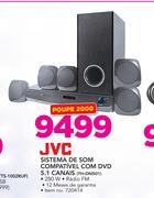 JVC Sistema De Som Compativel Com DVD 5.1 Canais TH-DN501