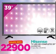 Hisense TV LED HD Completo 39" HX39N2176F