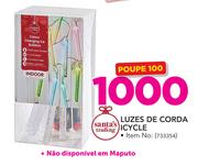 Santa's Trading Luzes De Corda Icycle