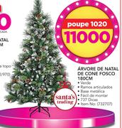 Santa's Trading Arvore De Natal De Cone Fosco 180cm