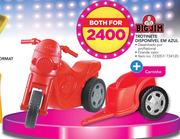 Big Jim Trotinete Disponivel Em Azul + Carrinho