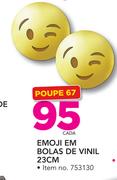 Emoji Em Bolas De Vinil 23cm-Cada