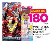 Mini Torres Em Puzzle Diverso-Cada