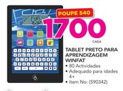 Tablet Preto Para Aprendizagem Winfat-Cada