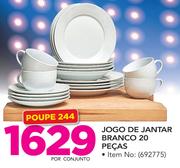 Jogo De Jantar Branco 20 pecas-por conjunto