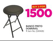 Banco Preto Dobrável-For 2