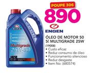 Engen Óleo De Motor 50 Multigrade 25W-5Ltr