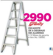 Gravity Escadote De 6 degraus Em Aluminio