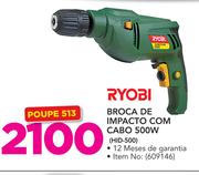 Ryobi Broca De Impacto Com Cabo 500W HID-500